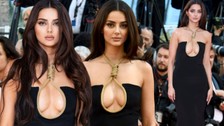 İranlı model Mahlagha Jaberi Cannes'a tarzıyla damga vurdu! Ne frikik, ne dekolte... Jaberi idam ipini ezber bozan bir tavırla protesto etti