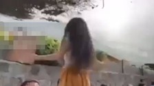 Sosyal medya Kayseri'den gelen görüntülerle ayağa kalktı! Küçük kızı alkol masasına çıkarıp oynattılar! Rezalete açıklama geldi