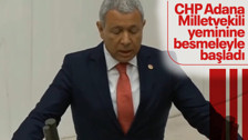 TBMM'de yemin töreni: CHP Adana Milletvekili Orhan Sümer, yeminine besmeleyle başladı