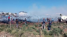 Deprem bölgesinde bir felaket daha! Hatay'da depremzedelerin kaldığı onlarca çadır kül oldu