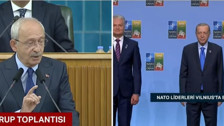 Son dakika... Kemal Kılıçdaroğlu, partisinin grup toplantısında konuşurken Cumhurbaşkanı Erdoğan NATO Zirvesi'nde!