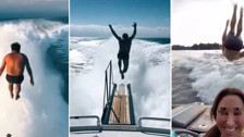 Tiktok akımları can almaya devam ediyor! Hareket eden tekneden atlıyorlar, sonrası korkunç