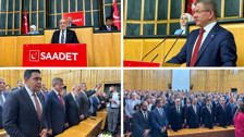 Saadet Partisi'nin TBMM'deki grup toplantısında Ahmet Davutoğlu konuştu