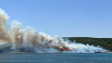 Ege alev alev yanıyor! İzmir ve Muğla'da yangın: Alevler ormana ulaştı