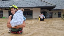Slovenya'daki yaşanan sel afetinde bir kişi hayatını kaybetti