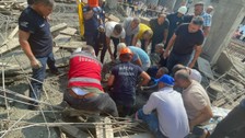 Hatay'da deprem sonrası 'sağlam' raporu verilen inşaat çöktü! 4 işçi yaralı