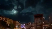 "Malatya'ya göktaşı düştü" görüntüsü sosyal medyayı karıştırdı!