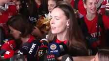Son Dakika: Filenin Sultanları'na coşkulu karşılama! Şampiyon yurda geldi