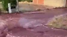 Portekiz'de şarap seli! Tanklar çöktü Sao Lourenco do Bairro kasabası karıştı