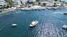 Bodrum'da deniz dibi temizliğinde 200 kilogram atık çıkarıldı!