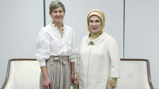 Emine Erdoğan Kolombiya Cumhurbaşkanı'nın eşi ile  New York'ta bir araya geldi