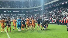 Beşiktaş taraftarı, maç sonunda rakip Lugano oyuncularına üçlü çektirdi