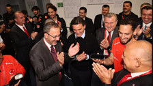 Cumhurbaşkanı Recep Tayyip Erdoğan'la Vincenzo Montella arasında samimi diyalog! "Grazie"