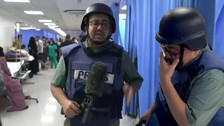 Gazze'deki hastaneyi gören BBC muhabiri dizleri üstüne çöküp gözyaşlarına boğuldu