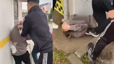 Liseli genci feci şekilde darbettiler! O anlar kamerada