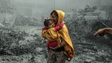 Bombardıman altındaki Gazze'de can kaybı 5 bini geçti