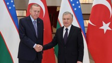 Cumhurbaşkanı Erdoğan Özbekistan Cumhurbaşkanı Şevket Mirziyoyev ile görüştü