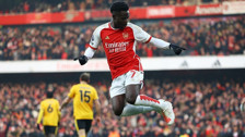 Liderliğe devam: Arsenal, Wolves'i iki golle mağlup etti