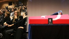 Can Gürzap için AKM'de tören düzenlendi: "İşte o yiğit, şimdi burada yatıyor"