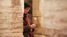 Antalya'da 'Noel Baba' için Kilise'de ayin düzenlendi