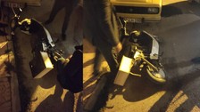Çorum'da yakalanacaklarını anlayan motosiklet hırsızları kaçtı!
