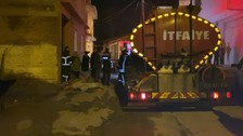 Edirne'de çıkan yangında 2 kişi dumandan etkilendi