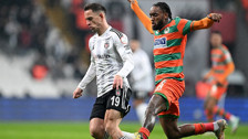 Trendyol Süper Lig'in 17. haftasında Alanyaspor'u evinde ağırlayan Beşiktaş mağlup
