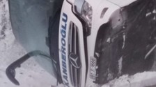 Ağrı'da kar etkisiyle 2 yolcu otobüsü devrildi: 6 yaralı