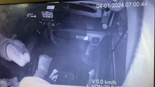 Kadıköy'de kaçırılan servis minibüsüne ait yeni görüntüler ortaya çıktı