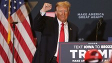 Eski ABD Başkanı Donald Trump konuşmasında Biden'ı taklit etti