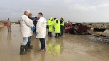 Aydın'da viyadük ayakları için açılan çukura düşen otomobildeki 3 kişi hayatını kaybetti