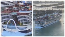 İçinde neler yok ki! Titanik'ten 5 kat daha büyük: Icon of the Seas limana indi