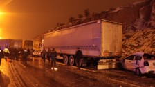 Kayseri'de 8 aracın karıştığı zincirleme kazada 5 kişi yaralandı