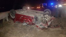 Isparta'da otomobilin takla attığı kazada 1 kişi yaşamını yitirdi
