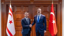 Hakan Fidan, KKTC Dışişleri Bakanı Ertuğruloğlu ile görüştü