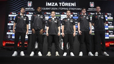 Beşiktaş, transfer döneminde kadrosuna kattığı oyuncularla imza töreni gerçekleştirdi