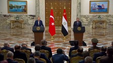 Cumhurbaşkanı Erdoğan ve Sisi'den 1967 haritalı özgür Filistin devleti çağrısı