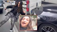 Kartal'da kadın sürücü terör estirdi! Çarptığı aracı tekmeledi, arabayla yolunu kesip tehditler savurdu