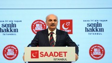 Saadet Partisi adayı Birol Aydın proje tanıtım toplantısında 'pembe metrobüs' vadetti
