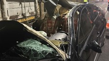 Kahramanmaraş'ta otomobil tıra ok gibi saplandı: 1 ölü, 1 ağır yaralı
