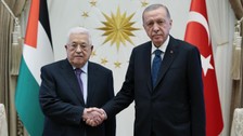 Cumhurbaşkanı Erdoğan Mahmud Abbas'ı kabul etti