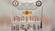 Samsun'da 15 bin 400 adet sahte bandrollü makaron ele geçirildi