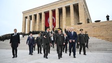 Atatürk'ün Kara Harp Okulu'na girişinin 125'inci yıl dönümü! Öğrenciler Anıtkabir'i ziyaret etti