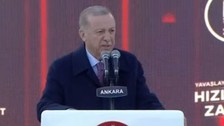 Cumhurbaşkanı Erdoğan törende açıklamalarda bulundu "Kaybettirmek için paçamıza yapıştılar"