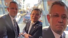 Ekrem İmamoğlu, Özgür Özel'in konuşmasına izin vermedi, mimikler dikkat çekti