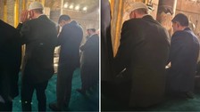 Cumhurbaşkanı Recep Tayyip Erdoğan İBB Başkan adayı Murat Kurum'la Ayasofya'da namaz kıldı