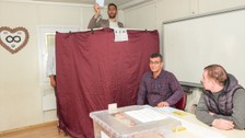 Dünyanın en uzun boylu adamı Sultan Kösen ve en uzun boylu kadını Rumeysa Gelgi oyunu kullandı
