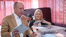 Memleket Partisi Genel Başkanı İnce oyunu Ankara'da kullandı