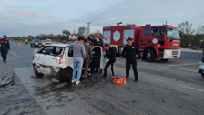 Tekirdağ'da meydana gelen trafik kazasında 7 kişi yaralandı