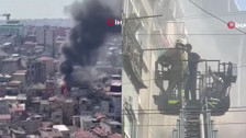 Son dakika! Beyoğlu'nda iki katlı binada yangın paniği